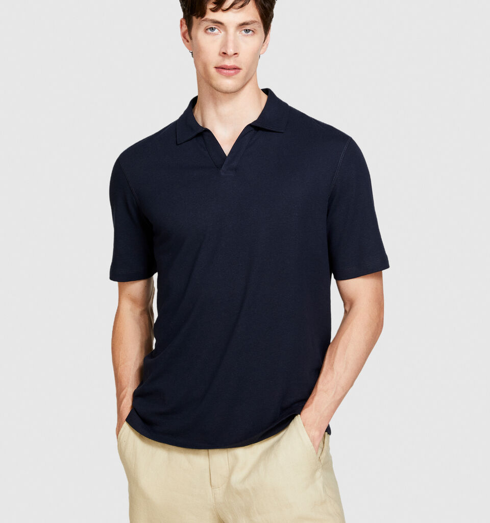 Regular fit polo - men's polos - Dark Blue | Sisley image number 4